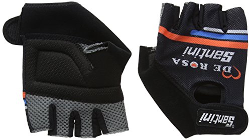 Comprar Santini Replica De Rosa - Mitones para motociclismo (verano), unisex, color negro - negro, tamaño mediano al mejor precio