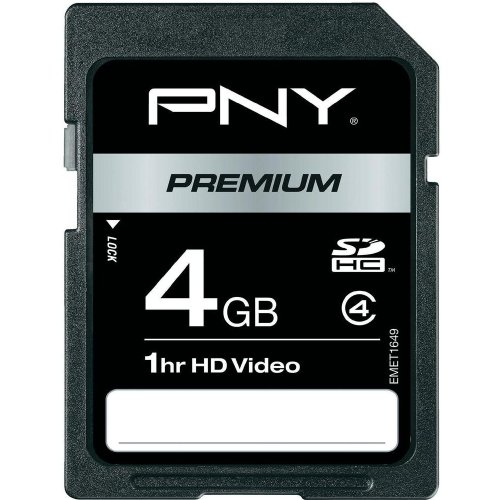 Comprar PNY 4GB SDHC - Tarjeta de memoria (4 GB, Secure Digital High-Capacity (SDHC), 15 MB/s, Negro) al mejor precio