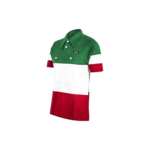 Comprar Santini maillot de manga corta - rojo/blanco/verde, medio al mejor precio