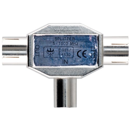 Comparar mejores precios Bandridge Antenna Splitter - Adaptador para cable (2x Coax, 1x Coax, Cromo, Macho/hembra) con descuentos Comprar Bandridge Antenna Splitter - Adaptador para cable (2x Coax, 1x Coax, Cromo, Macho/hembra) al mejor precio