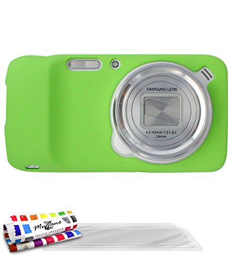 Comprar Muzzano Le Pearls - Funda para Samsung Galaxy S4 Zoom + 3 protecciones de pantalla, color verde al mejor precio