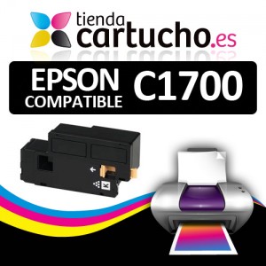 Comprar Toner NEGRO EPSON C1700 compatible, sustituye al toner original EPSON C13S050614Toner NEGRO EPSON C1700 compatible, sustituye al toner original EPSON C13S050614 al mejor precio