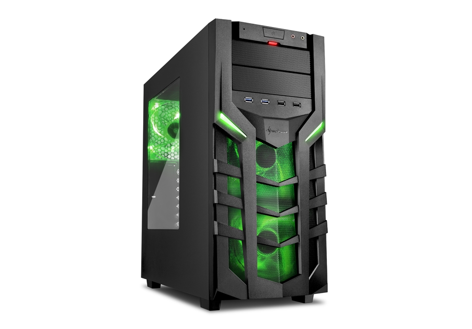 Comprar Sharkoon DG7000 Negro/Verde - Caja/Torre al mejor precio