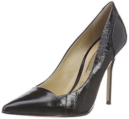 Comprar Buffalo London ZS 2543L BOX CROCO CART BOX - zapatos de tacón cerrados de piel mujer, color negro, talla 39 al mejor precio