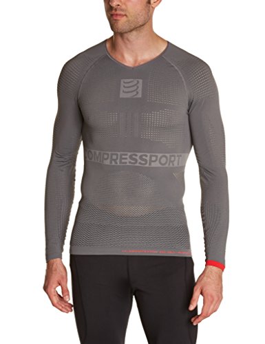 Comprar Compressport - Camiseta de compresión para hombre, talla S (Talla del fabricante : T1), color gris al mejor precio