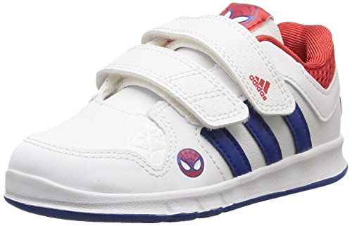 Comprar adidas LK Spider-Man CF I - Zapatillas unisex, color blanco / azul / rojo, talla 22 al mejor precio