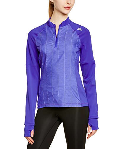 Comprar adidas Langarm Shirt Supernova Storm 1/2 Zip - Prenda, color morado (night flash s15), talla s al mejor precio