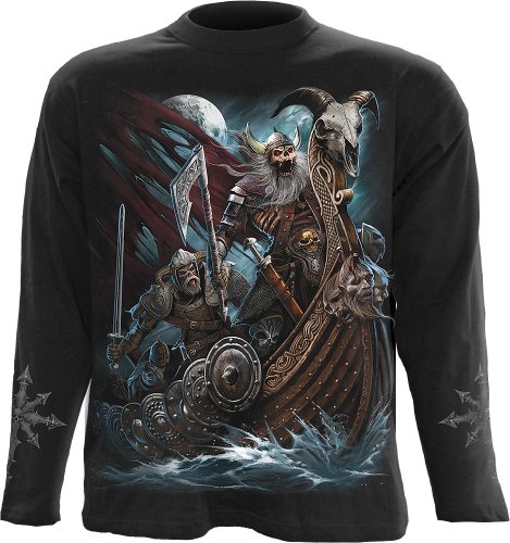 Comprar Spiral Viking Dead Manga larga Negro M al mejor precio