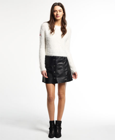 Comprar Falda de cuero 70s Button Through al mejor precio