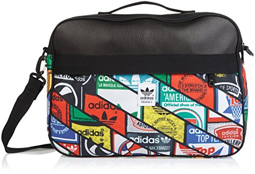 Comprar adidas Tongue Lab AIRL - Bolsa de deporte, color negro / blanco / rojo / amarillo al mejor precio