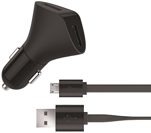 Comprar Muvit MUDCC0086 - Cargador de móvil para el coche (USB, 1.2 metros), negro al mejor precio