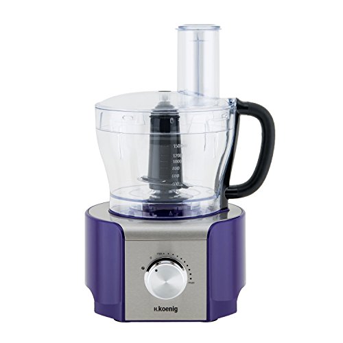 Comprar H.Koenig MX18 Purple - Procesador de alimentos multifunción, 800 W, 1,5 l, color morado al mejor precio