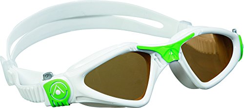 Comprar Aqua Sphere Kayenne - Gafas de natación (polarizadas, tamaño pequeño), color blanco y verde al mejor precio