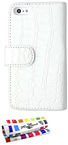 Comprar Muzzano F19337 - Funda para Apple iPhone 5, color blanco al mejor precio