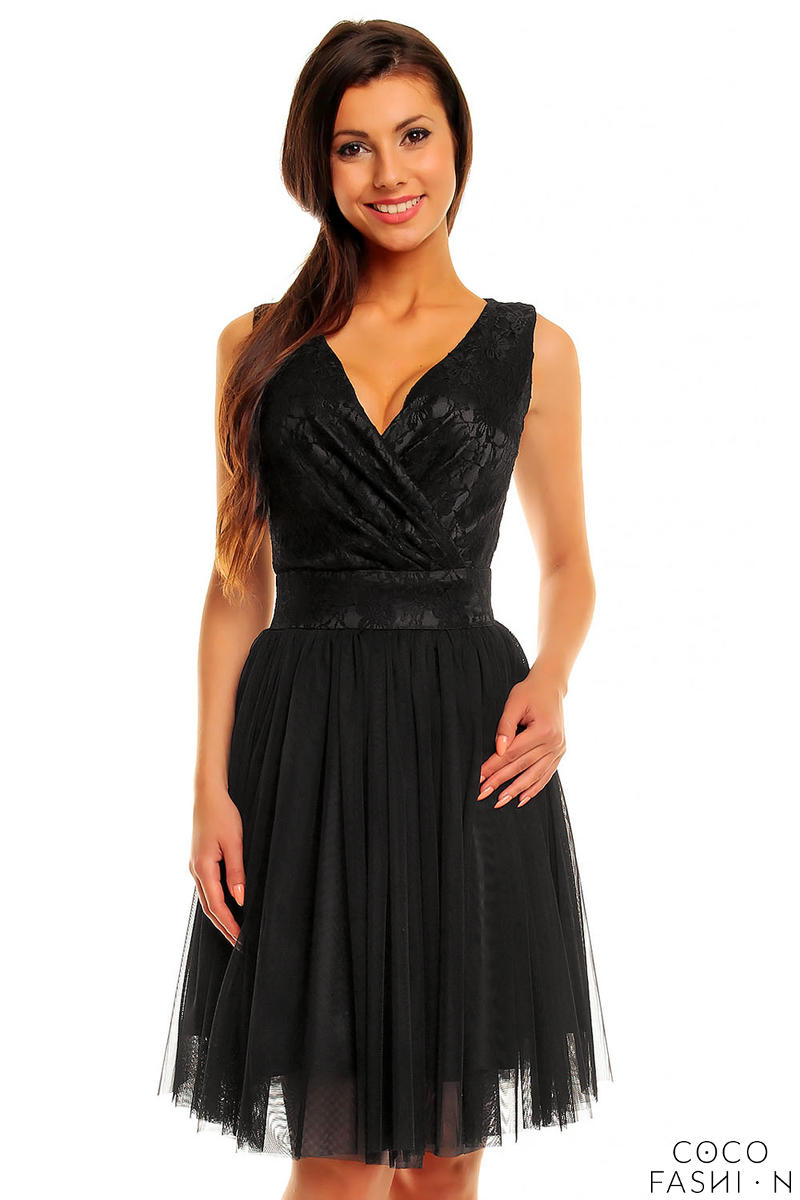 Comprar Black Evening Party Dress with Tulle al mejor precio