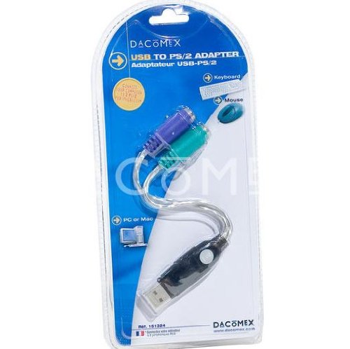 Comprar Dacomex 151324 adaptador de cable - Adaptador para cable (USB Type A, PS/2, 0,60m) al mejor precio