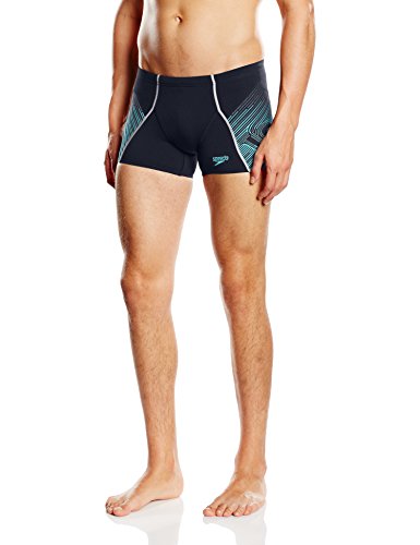 Comprar Speedo hombres ajuste V Aqua Shorts, hombre, color Azul - Navy/Adriatic, tamaño Talla 40 al mejor precio