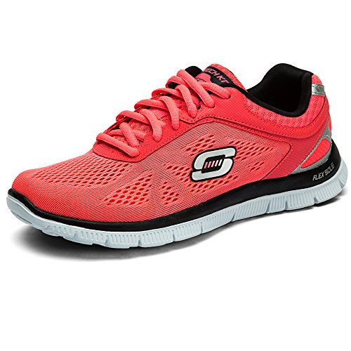 Comprar Skechers Flex Appeal Love Your Style - Zapatillas de material sintético mujer, color rosa, talla 40 al mejor precio