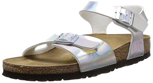 Comprar Birkenstock Kids RIO  BF - sandalias para niñas, Plateado (mirror silver), 38 al mejor precio