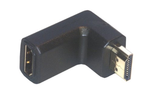 Comprar MCL Adapteur HDMI M / FM Coude - Adaptador para cable (19-pin HDMI-A, 19-pin HDMI-A, Macho/hembra, Naranja) al mejor precio