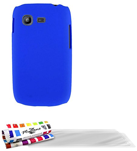 Comprar Muzzano F24493 - Funda para Samsung Galaxy Pocket Neo + 3 protecciones de pantalla, color azul al mejor precio