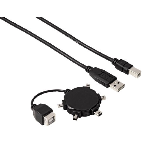 Comprar Hama - Multi Mini USB adaptador Set, USB-A, USB-B, Negro al mejor precio
