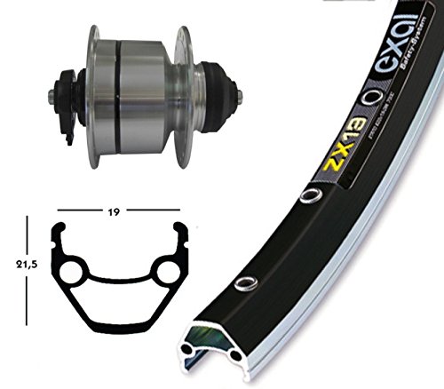 Comprar Bike-Parts V-Rad 28x1.75 DH3D72 - Rueda y buje para rueda delantera Exal ZX 19 al mejor precio