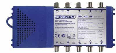 Comprar Spaun SBK 5501 NFI - Amplificador para satélite (4 polaridades, terrestre pasivo, 25 dB) al mejor precio
