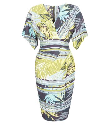 Comprar Closet Tropical Print Wrap Front Dress al mejor precio