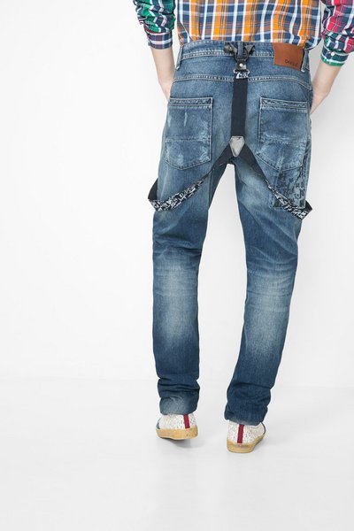 Comprar Desigual - Hombre - Jeans baggy con tirantes - Baggjean - Size 36 al mejor precio