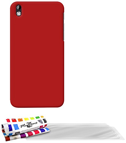 Comprar Muzzano F868284 - Funda para HTC Desire 816, incluye 3 protecciones de pantalla, color rojo al mejor precio