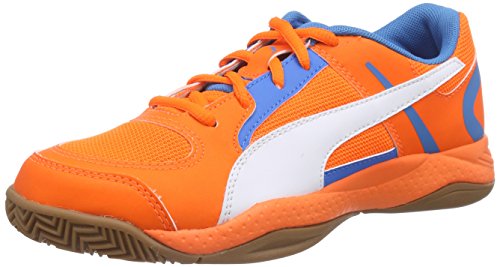 Comprar Puma Veloz Indoor II Jr - Zapatillas deportivas para interior de material sintético Niños^Niñas, color naranja, talla 39 al mejor precio