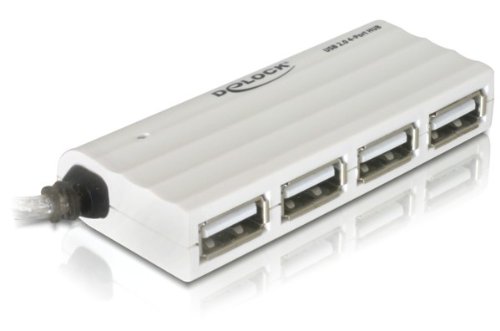 Comprar DeLOCK USB 2.0 external 4-port HUB - Concentrador (USB 2.0, Color blanco, Windows 2000/XP/XP-64/Server-2003/Vista) al mejor precio
