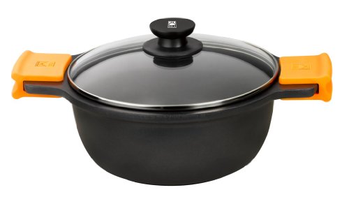 Comprar BRA EFFICIENT - Cacerola alta con tapa de cristal y asas de silicona, 32 cm al mejor precio