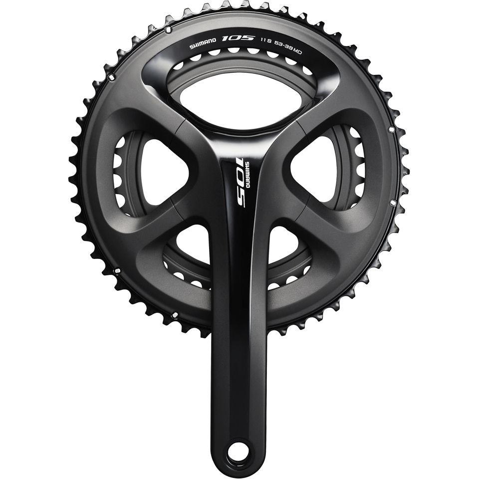 Comprar Shimano 105 FC-5800 Semi-Compact Bicycle Chainset - Black - 172.5mm - 52/36 al mejor precio