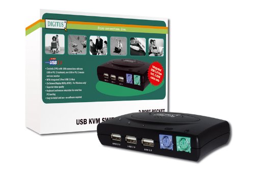 Comprar Digitus KVM 1User / 2PCs (PS/2, DC-11201-1 al mejor precio
