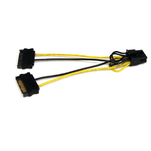 Comprar StarTech.com SATPCIEX8ADP - Cable adaptador de alimentación, SATA a conector hembra de 8 pines PCI-e, 15 cm al mejor precio