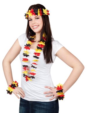 Comprar German supporter Hawaïan set (accesorio de disfraz) al mejor precio