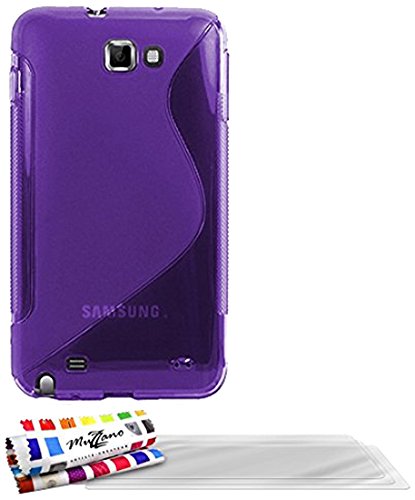 Comprar Muzzano F22S03-2901346 - Funda para Samsung Galaxy Note, con 3 protectores de pantalla, color violeta al mejor precio