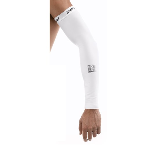 Comprar Santini 365 Totem - Manguitos de ciclismo para hombre, color blanco, talla XS/S al mejor precio