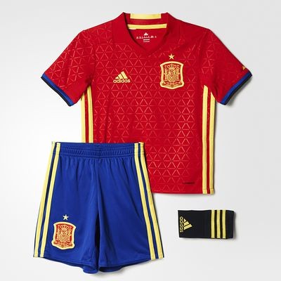 Comprar Conjunto fútbol camiseta short medias niños réplica España 2016 ADIDAS al mejor precio