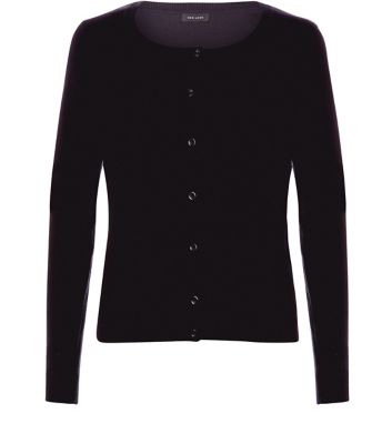 Comprar Black Basic Crew Neck Cardigan al mejor precio