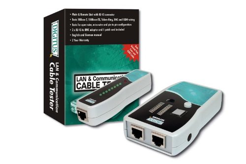 Comprar Digitus Network Cable Tester - Analizador de red (RJ45, RJ12, RJ11, BNC, DC 9V) Gris al mejor precio