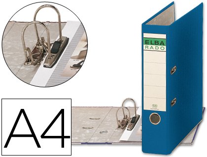 Comprar Elba 100022645 - Archivador A4, 80 mm, color azul al mejor precio