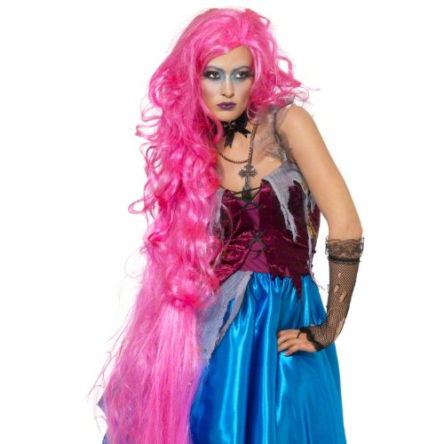 Comprar Smiffy's Repulsive Rapunzel Wig, Pink (peluca) al mejor precio