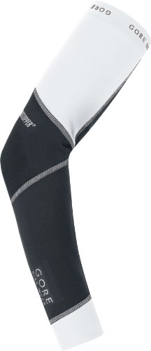 Comprar Gore Bike Wear Universal Windstopper - Manguitos unisex, color negro / blanco, talla L al mejor precio