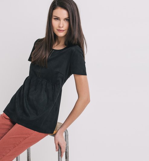 Comprar Top de piel suedina al mejor precio